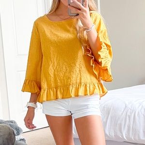 Boutique yellow top